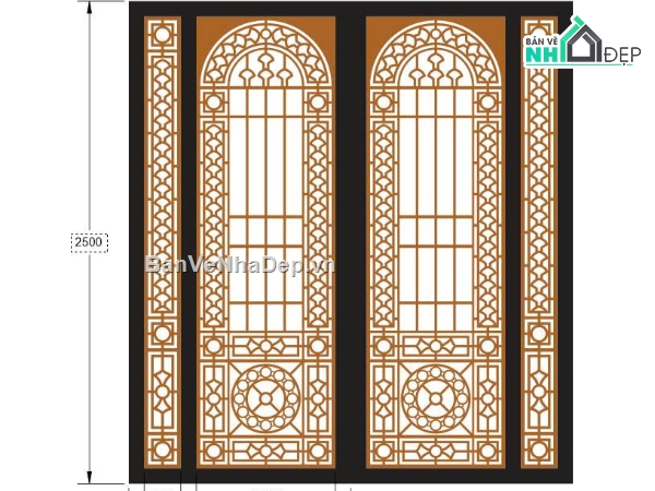 cửa cnc 4 cánh,cửa dxf,cửa cnc