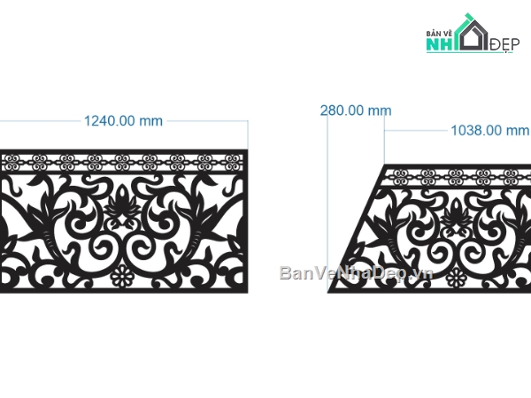 lan can cnc,lan can đẹp,File lan can cnc đẹp,cnc lan can