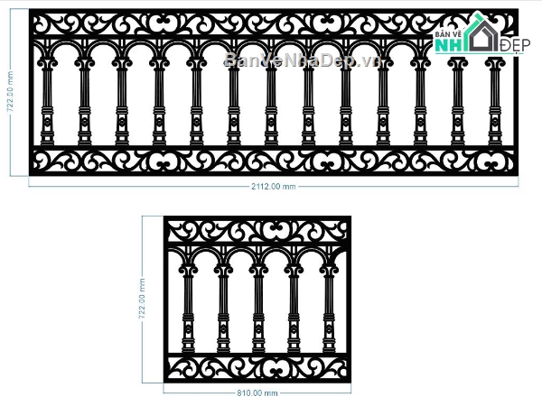 lan can cnc,File lan can cnc đẹp,File dxf lan can cnc