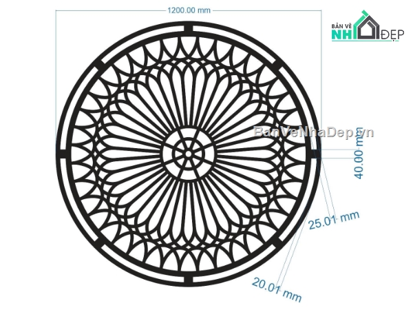 mái kính cnc,dxf mái kính tròn cnc,hoa văn mái kính cnc