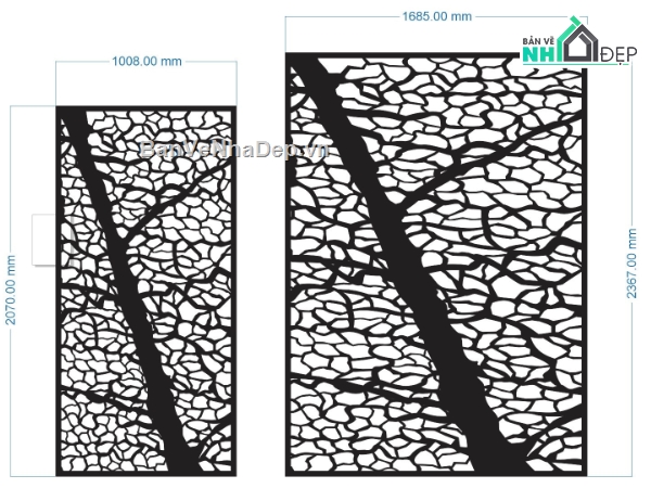 cổng cây cnc,file cnc cổng họa tiết cây,mẫu cnc cổng cây