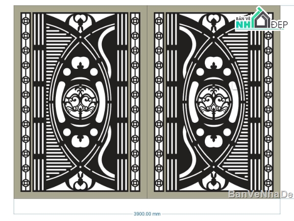 cổng 2 cánh cnc,file cnc cổng 2 cánh,mẫu cnc cổng 2 cánh