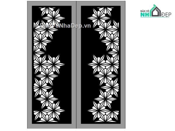 File cổng 2 cánh cnc,mẫu cổng 2 cánh,2 cánh cnc