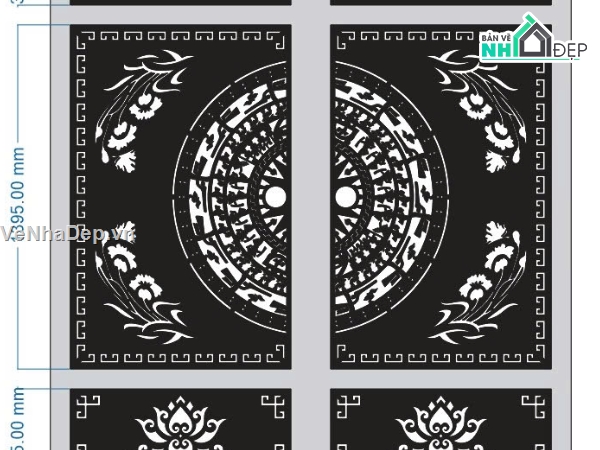 File cổng 2 cánh cnc,mẫu cổng 2 cánh,file cnc cổng 2 cánh