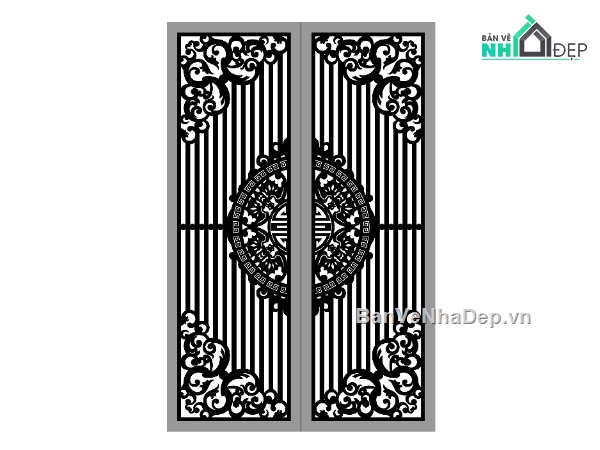 File cổng 2 cánh cnc,mẫu cnc cổng 2 cánh,file cổng 2 cánh