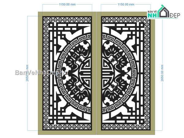 cổng 2 cánh cnc,trống đồng dơi cnc,file cnc trống đồng dơi
