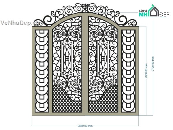 File cổng 2 cánh cnc,mẫu cổng 2 cánh,file cổng 2 cánh