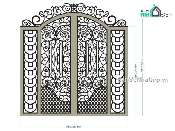 File cổng 2 cánh cnc,mẫu cổng 2 cánh,file cổng 2 cánh