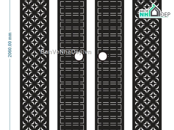 mẫu cổng 4 cánh,cổng 4 cánh cnc,File cổng 4 cánh