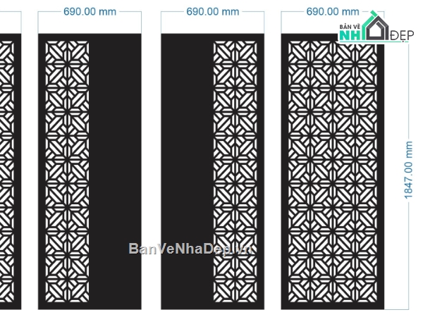 mẫu cổng 4 cánh,cổng 4 cánh cnc,file cổng cnc 4 cánh