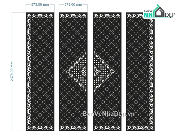 mẫu cổng 4 cánh,file cnc cổng 4 cánh,mẫu cnc cổng 4 cánh