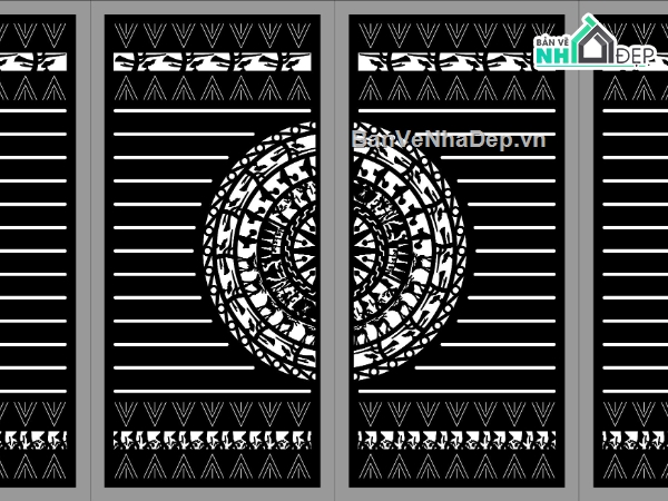 mẫu cổng 4 cánh,file cổng 4 cánh cnc,cnc cổng 4 cánh