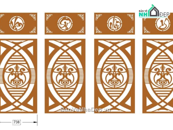 mẫu cổng 4 cánh,vạn sự như ý,cổng 4 cánh cnc