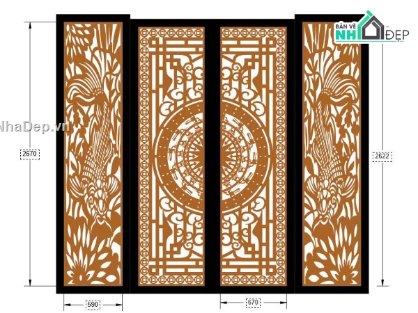 cá chép cnc,vòm,cnc cá chép,mẫu cổng cá chép