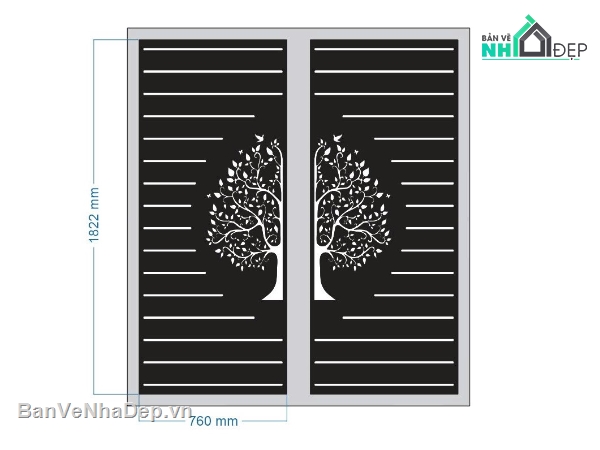 File cổng 2 cánh cnc,cổng cây 2 cánh,file cnc cổng cây 2 cánh