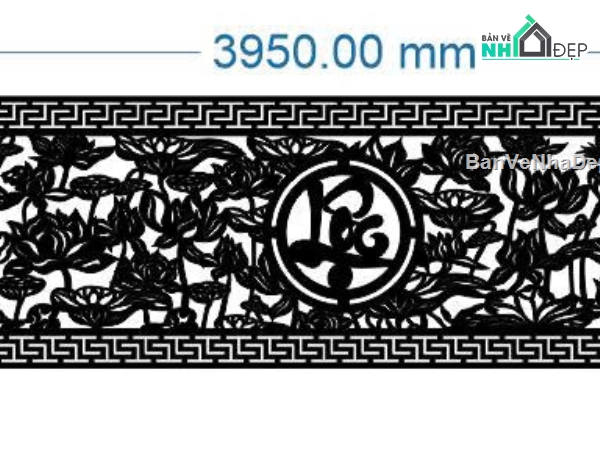 mẫu hàng rào,hàng rào sen cnc,file cnc hàng rào sen