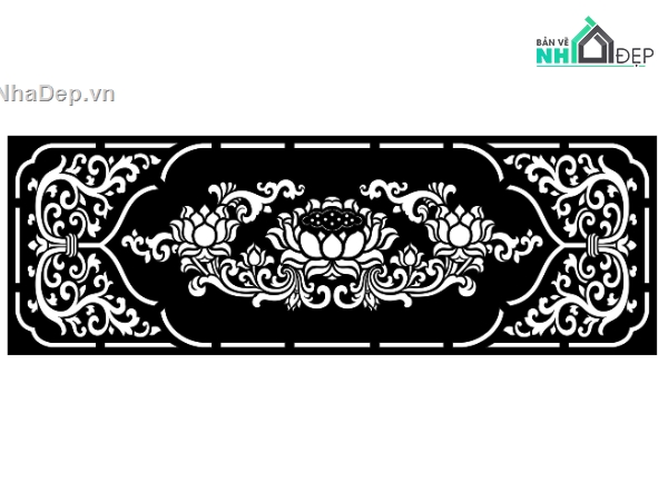 mẫu cnc hoa sen,hoa sen cnc,hoa sen cắt cnc,file sen ngang