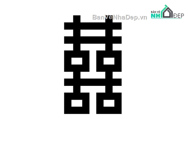 chữ hỷ,file cnc chữ hỷ,mẫu chữ hỷ
