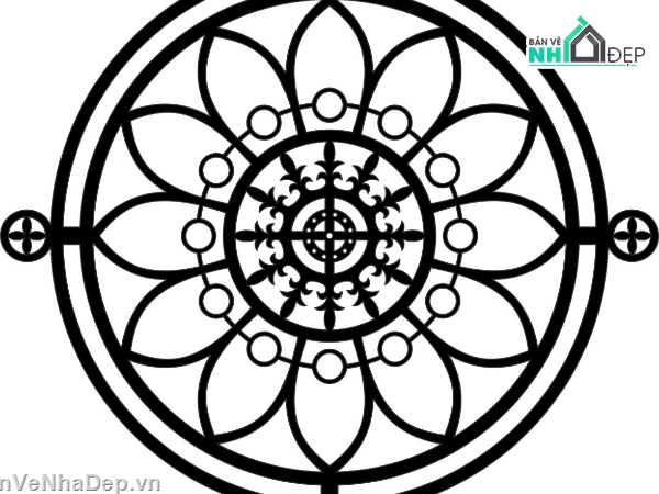 hoa văn cnc,mái kính,hoa văn,hoa văn tròn