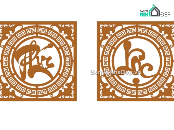 hoa văn cnc,File hoa văn,phúc lộc thọ,hoa văn