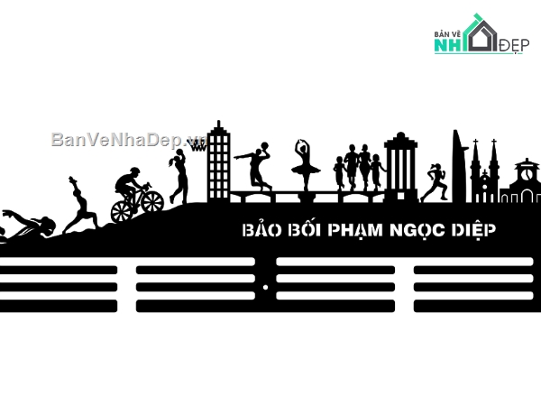 mẫu huân chương,treo huân chương,file cnc treo huân chương