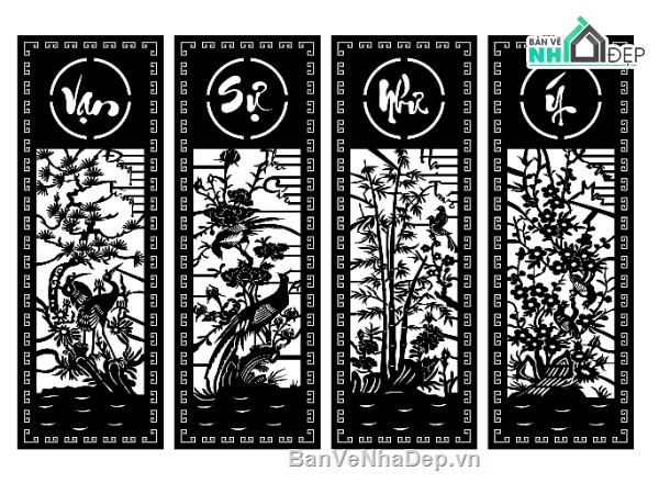 mẫu tứ quý cnc,File tứ quý cnc,tứ quý cnc,mẫu cnc tứ quý