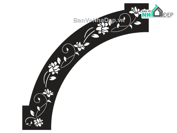 mẫu cnc lá vòm,hoa lá,vòm