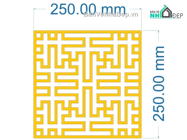 vách cnc chữ vạn,chữ vạn cnc,file dxf vách