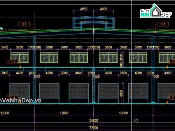 xưởng công nghiệp,nhà xưởng công nghiệp,cad nhà xưởng