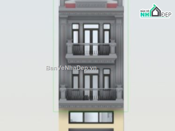 kiến trúc nhà,kiến trúc nhà phố,bản vẽ nhà phố 5x20m