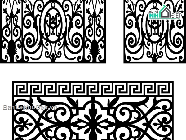 lan can,thiết kế lan can,lan can dxf