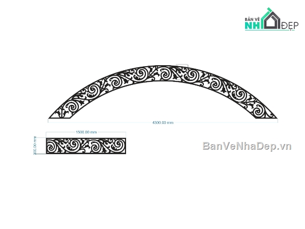 mái kính,diềm mái kính cnc,dxf mái kính đẹp