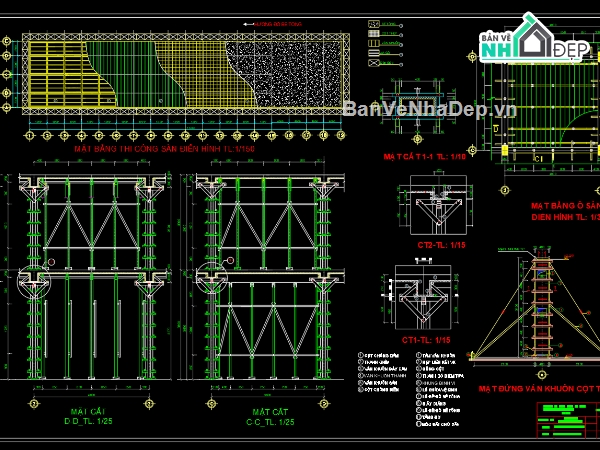 Đồ án,bản vẽ xây dựng,tổ chức xây dựng,File cad