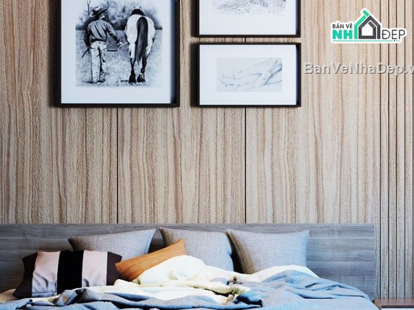 nội thất phòng ngủ,thiết kế phòng ngủ hiện đại,file su phòng ngủ,phòng ngủ sketchup