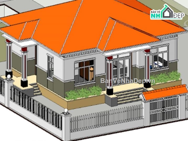 nhà 1 tầng,mẫu nhà cấp 4,bản vẽ nhà cấp 4