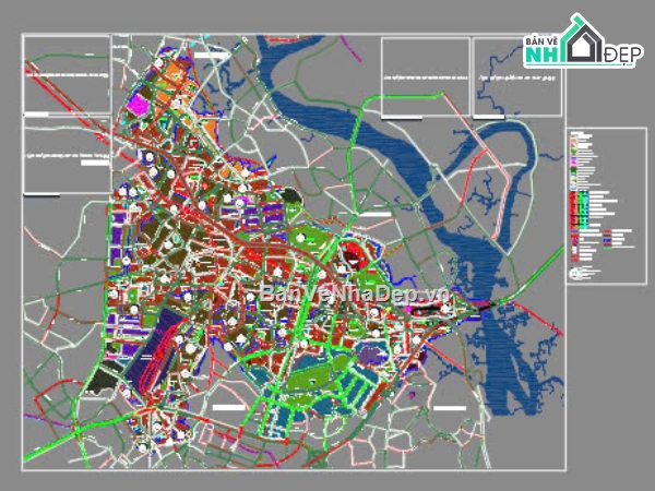 File Cad Quy hoạch,Quy hoạch Chung Dĩ An,File CAD Kiên trúc sư quy hoạch,Tải File Cad Quy Hoạch