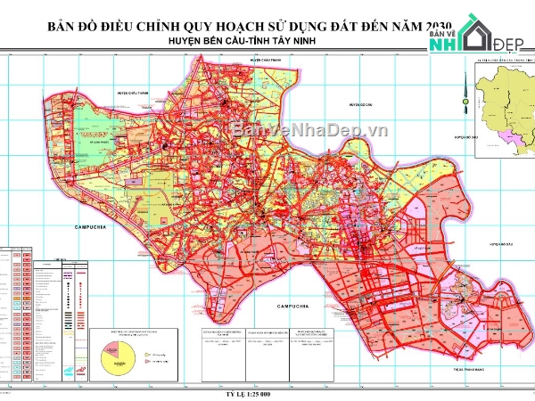 quy hoạch sử dụng đất,quy hoạch đất,quy hoạch huyện bến cầu,quy hoạch cad
