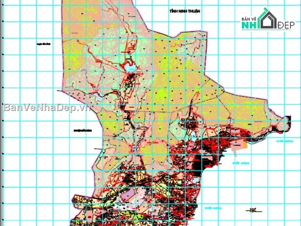 quy hoạch sử dụng đất,quy hoạch huyện,file cad quy hoạch
