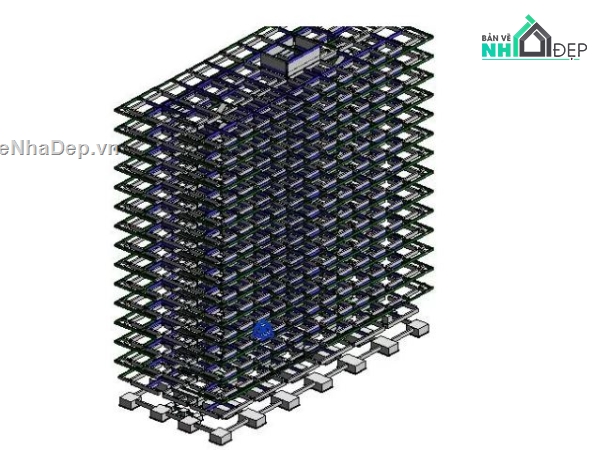 chung cư 14 tầng,File chung cư,Revit chung cư 14 tầng