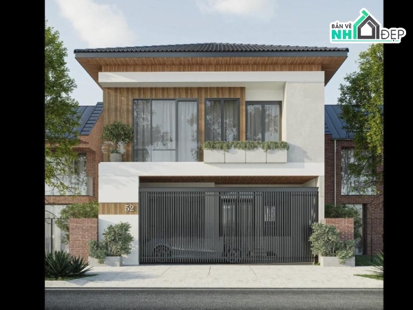 revit biệt thự,revit biệt thự 2 tầng,revit biệt thự hiện đại,mẫu revit đẹp,revit,mẫu biệt thự