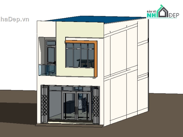 bản vẽ thiết kế nhà phố 2 tầng,bản vẽ revit nhà 2 tầng,bản vẽ nhà phố 2 tầng,Mẫu nhà phố,nhà phố 2 tầng revit