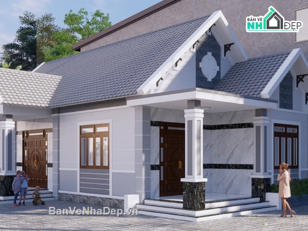 file su biệt thự 1 tầng,model 3d biệt thự 1 tầng,biệt thự 1 tầng file su,sketchup biệt thự 1 tầng,Mẫu biệt thự 1 tầng 3D,Model su biệt thự 1 tầng