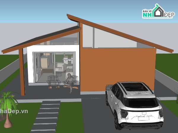 biệt thự 1 tầng,biệt thự đẹp,biệt thự 1 tầng su