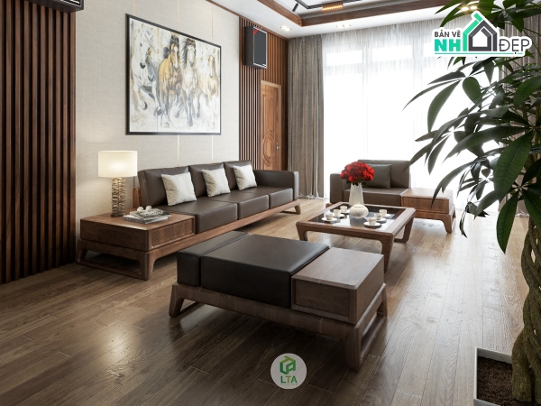 Tận hưởng tiện nghi và vẻ đẹp của phòng khách hoàn hảo với sự kết hợp hài hòa giữa nội thất và trang trí.