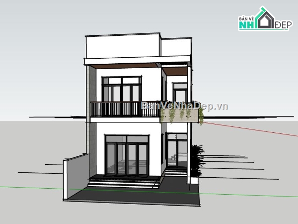 thiết kế nhà phố,bản vẽ nhà phố,phối cảnh nhà phố