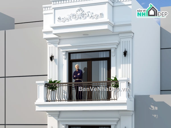 file SU nha pho 2 tang tan co dien,nha pho 2 tang tan co dien,nha pho 2 tang mat tien 4.5m