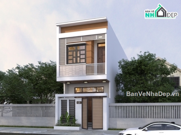 nhà phố  2 tầng,Sketchup nhà,nhà phố 2 tầng  10.75x9.6m,Sketchup mẫu nhà phố 2 tầng,Sketchup nhà phố