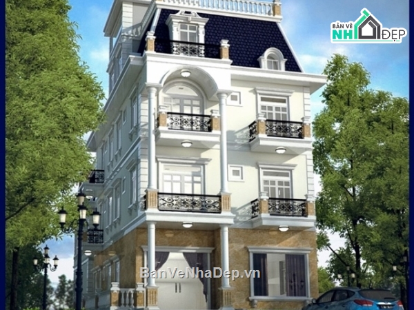 biệt thự 3 tầng,Phối cảnh biệt thự,bản vẽ biệt thự tân cổ điển chi tiết,phối cảnh biệt thự cổ điển,phối cảnh biệt thự lâu đài,Su thiết kế biệt thự 3 tầng