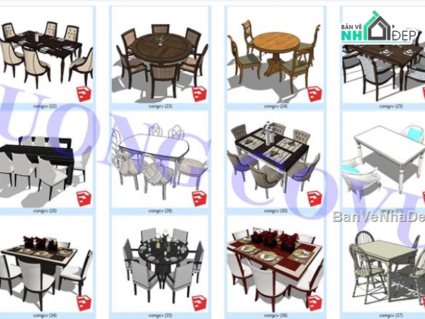 file su bộ bàn ghế,su tổng hợp nội thất,bàn ghế,Model nội thất,Model ghế