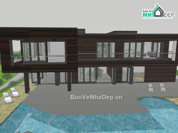 biệt thự 2 tầng,biệt thự 2 tầng su,biệt thự nghỉ dưỡng,model su biệt thự 2 tầng